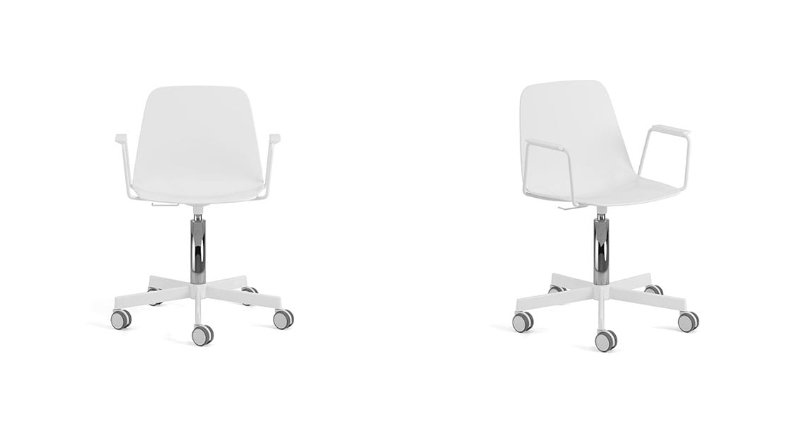 Silla Maarten plastic cinco ruedas