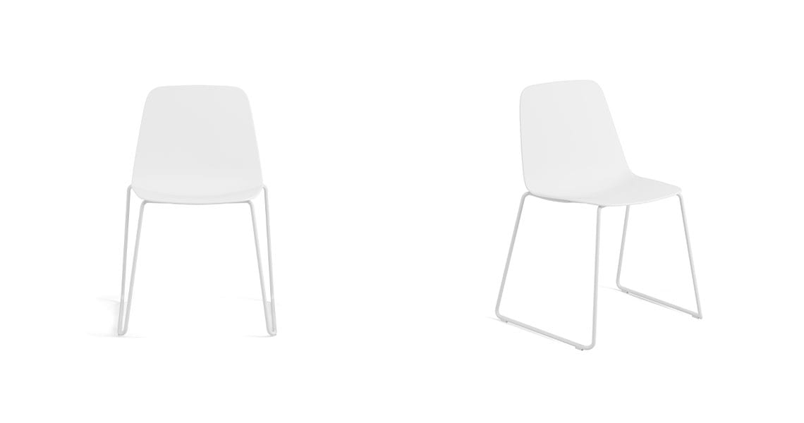 Silla Maarten plastic patín